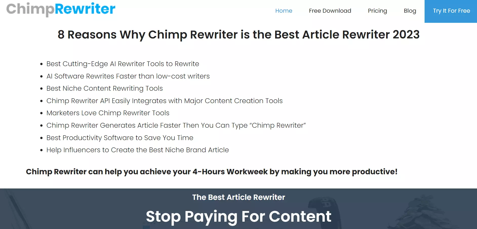 Chimp Rewriter Review