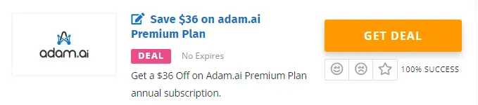 Adam.ai offer