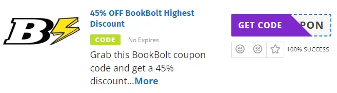Book Bolt Discount Code
