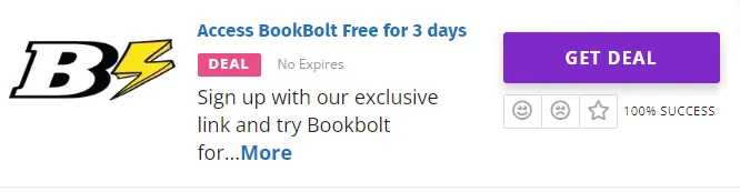 Book Bolt Free Trial