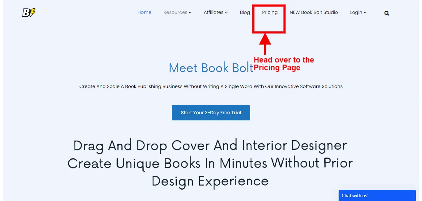 Book Bolt Pricing