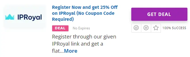 IPRoyal Discount coupon