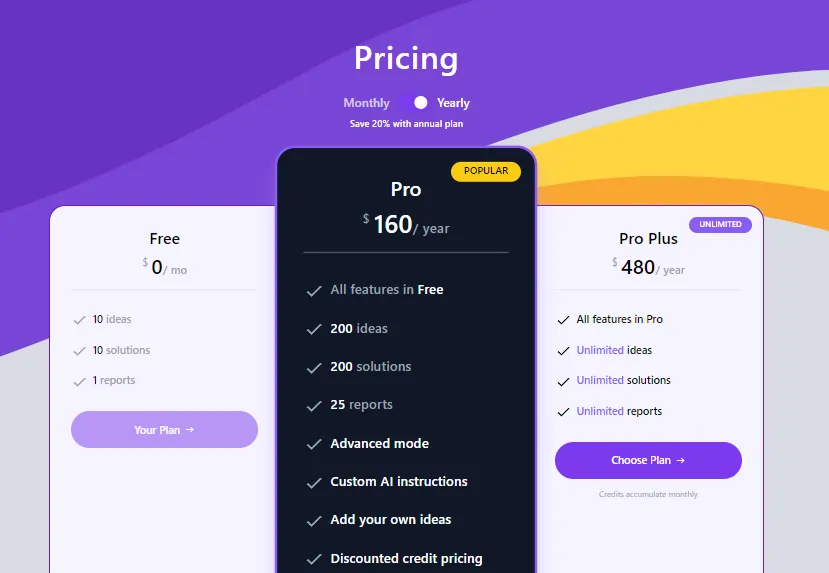 Stratup.ai Pricing Plans